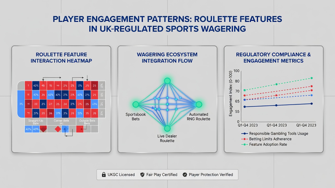 Graph illustrating temporal patterns of roulette feature usage alongside live sports events